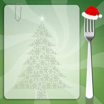 Christmas Menu background