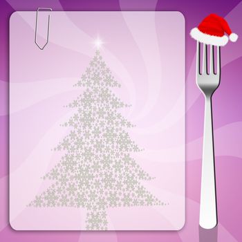 Christmas Menu background