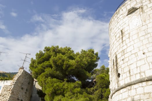 medieval tower in Porec, Croatia