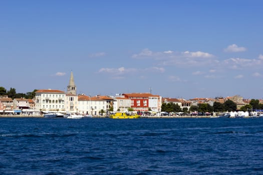 View of Porec from the island of St. Nicholas (Sveti Nikola)