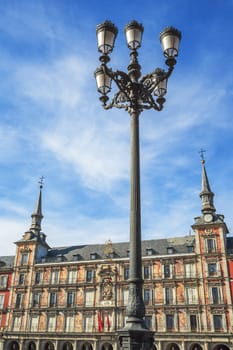 Famous Plaza Mayor in Madrid, Spain 