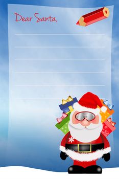 Letter to Santa for Chistmas