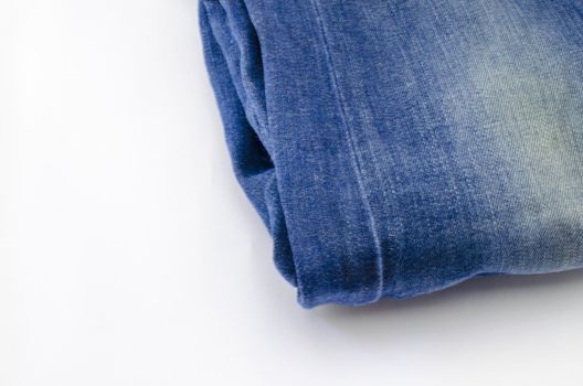 blue jean isolated on white background