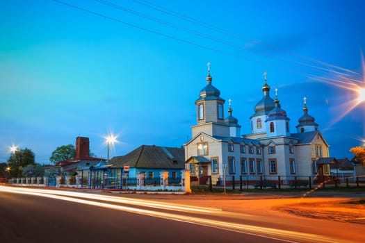 Typical Small Russian Orthodox Church With Onion Dome