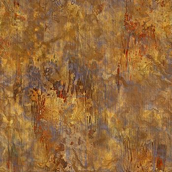 Square piece rusty structure in various color. Seamless texture.