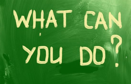What can you do?