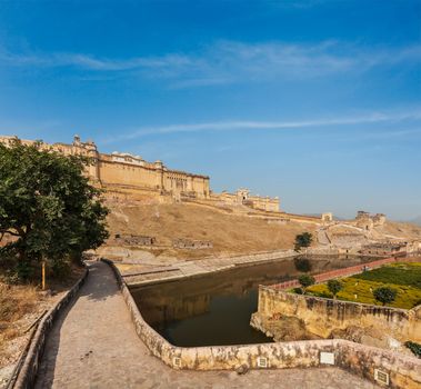 Famous Rajasthan landmark - Amer (Amber) fort, Rajasthan, India