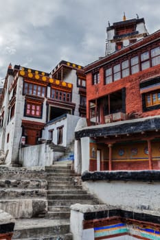 Diskit gompa (Tibetan Buddhist monastery). Nubra valley, Ladakh, India