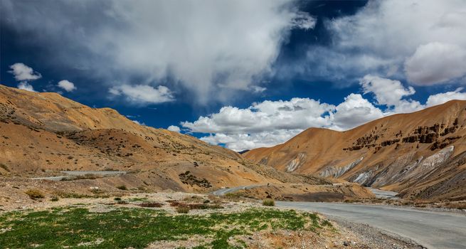 Manali-Leh road to Ladakh in Indian Himalayas. Ladakh, India