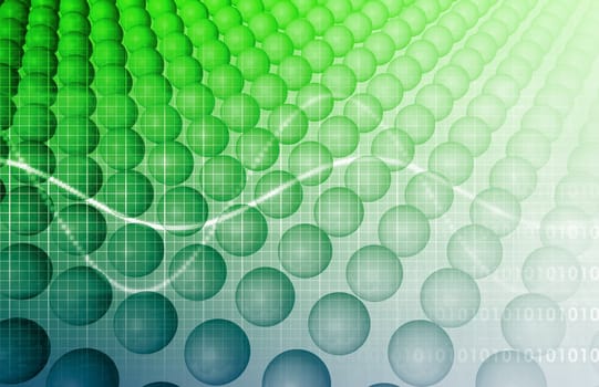 Science Technology Data as a Abstract Art
