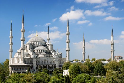 sultan ahmed mosque landmark exterior in istanbul turkey