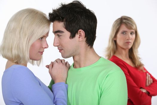 Woman jealous of couple