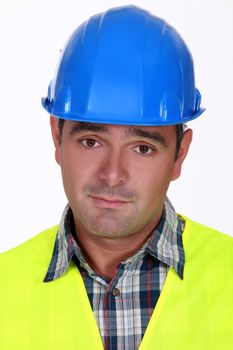 Closeup of an engineer