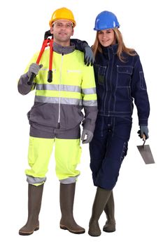 Construction workers