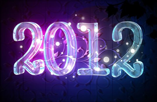 New Year 2012 background