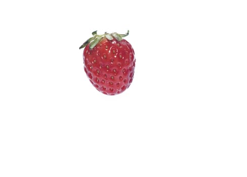 fresh Strawberries isolated over white background