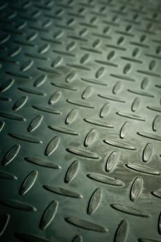 Closeup of metal diamond plate, texture background