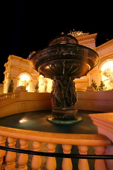 Las Vegas, USA - April 22, 2012: The entrance to the Monte Carlo Resort and Casino in Las Vegas.  The Monte Carlo opened in 1996 and has over 2,900 rooms available for visitors.