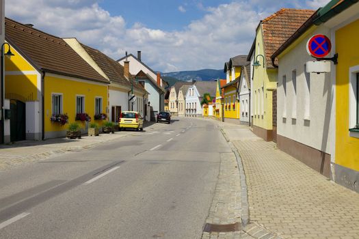 Village main street in Austria