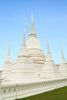 White Pagoda with blue sky