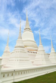 White Pagoda with blue sky