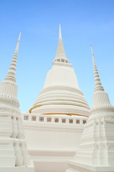 White Pagoda with blue sky