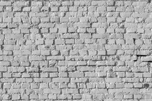 Old White Brick-Wall Close Up Background.