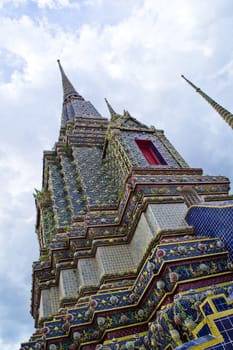 View of an ornate traditional Thai temple in Bangkok