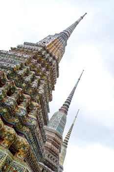 View of an ornate traditional Thai temple in Bangkok