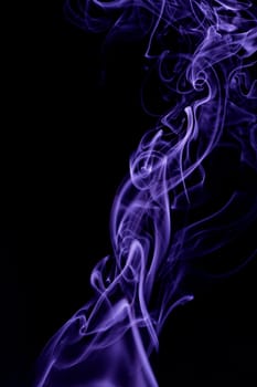 purple smoke in black background