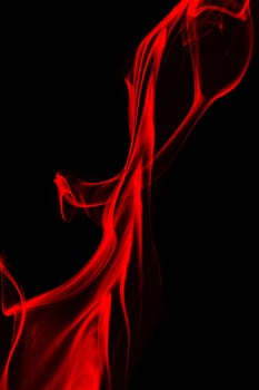 red smoke in black background