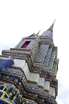 View of an ornate traditional Thai temple in Bangkok