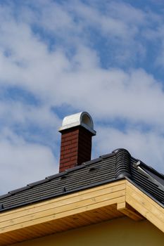 chimney on the roof