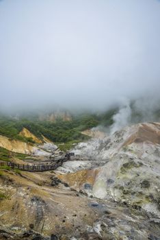 Jigokudani hell mountain in Noboribetsu Japan16