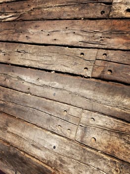 Old and unique wooden floor background with brown patterns