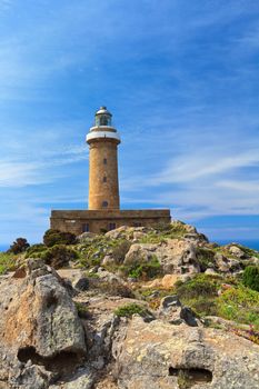 lighthouse in San pietro island, Carloforte, south west sardinia, Italy