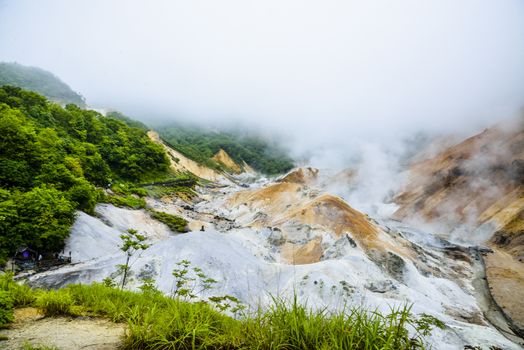 Jigokudani hell mountain in Noboribetsu Japan5
