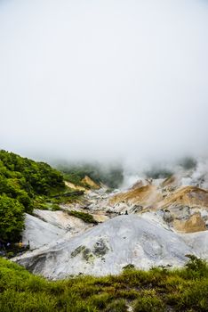 Jigokudani hell mountain in Noboribetsu Japan3