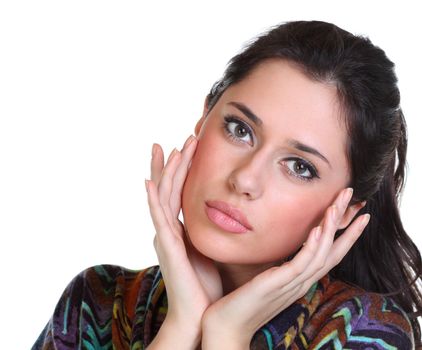 Portrait of beautiful woman