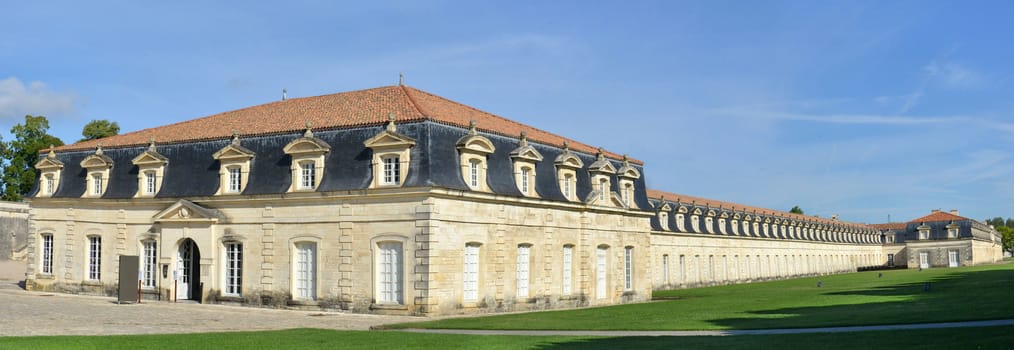 panorama of the corderie royale in Rochefort, France