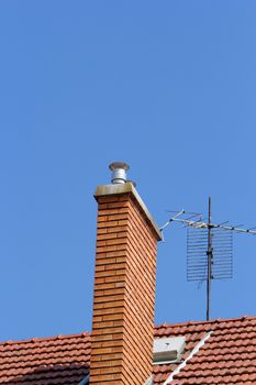 chimney on the roof