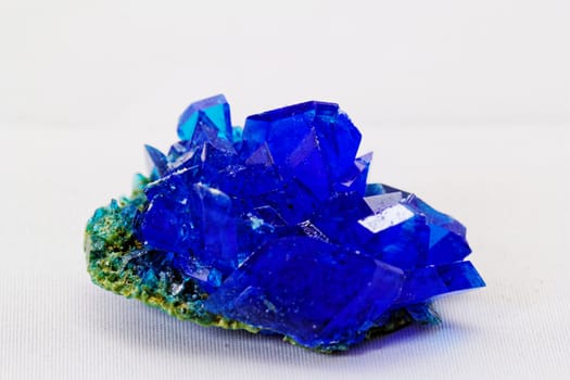 macro photo about crystals of blue vitriol - Copper sulfate