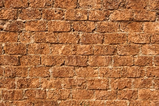 Detail of the typical wall with big limestone blocks in rural areas