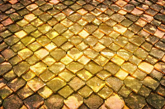 The Roof Tiled made of Baked Clay Material.