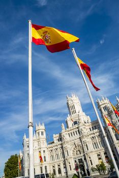 Cibeles museo and  located downtown Madrid, Spain 
