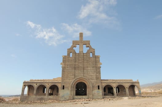 An Old Abandoned Church on a Military Base