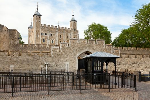 Entrance to Tower of London in England