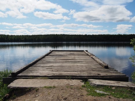 pier on the river