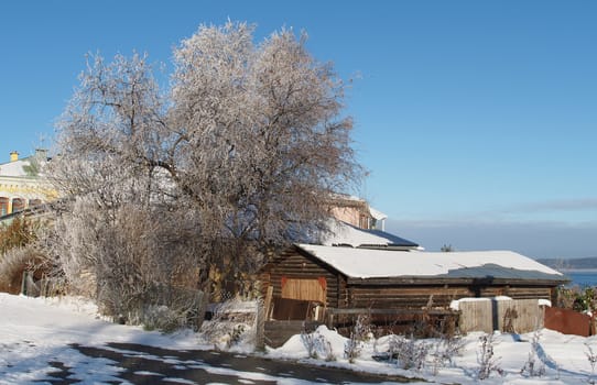 house in winter