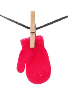 mittens on a white background